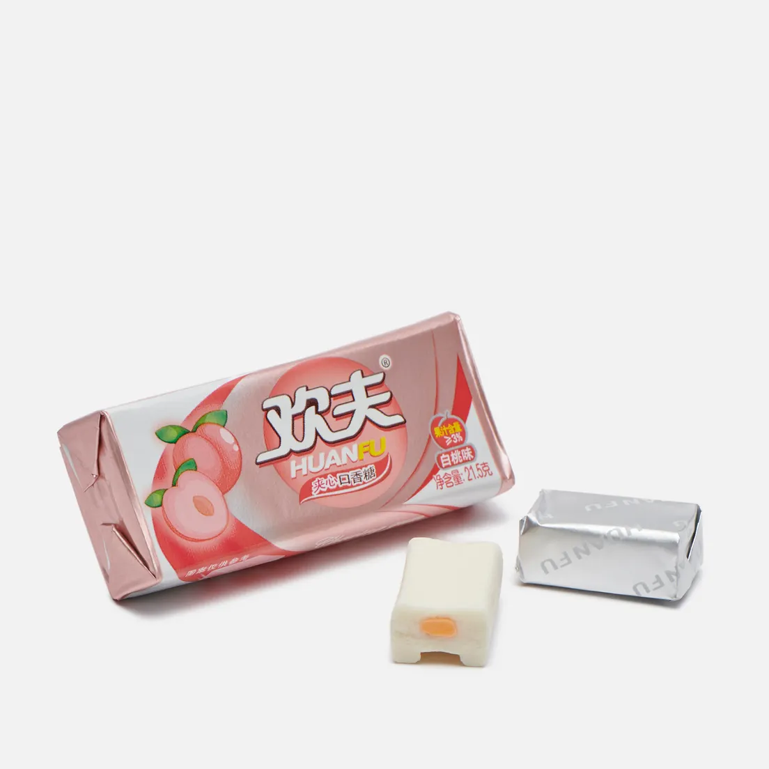 Huanfu Жевательная резинка Pink Peach