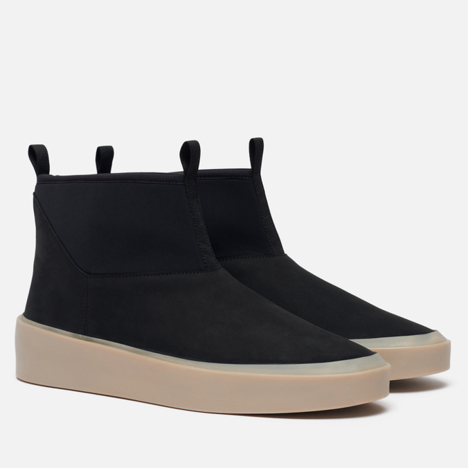 Мужские ботинки Fear of God Polar Wolf Nubuck/Neoprene, цвет чёрный