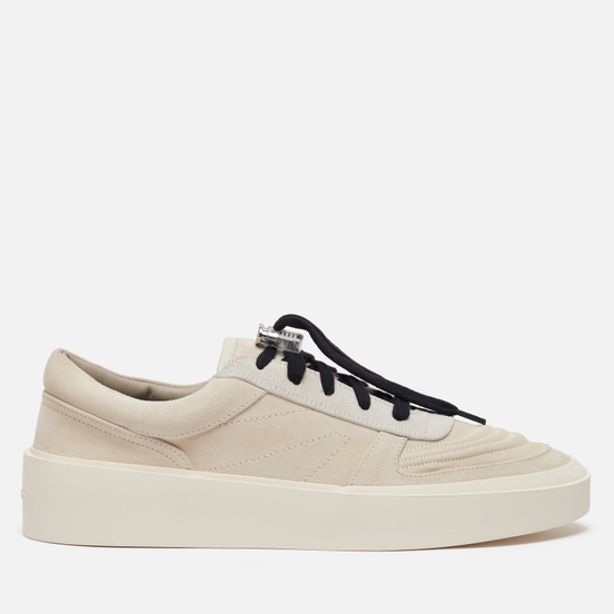 Мужские кроссовки Fear of God Skate Low Leather/Suede White/Grey