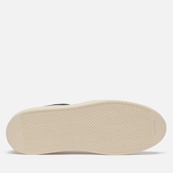 Мужские кроссовки Fear of God Skate Low Suede/Leather Black/Grey