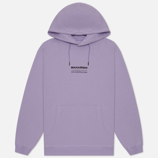 Мужская толстовка maharishi Organic Hooded Military Type Embroidery Lavender