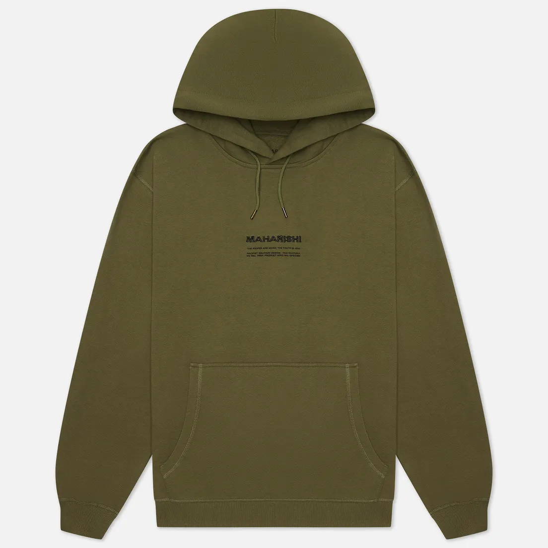 maharishi Мужская толстовка Organic Hooded Military Type Embroidery
