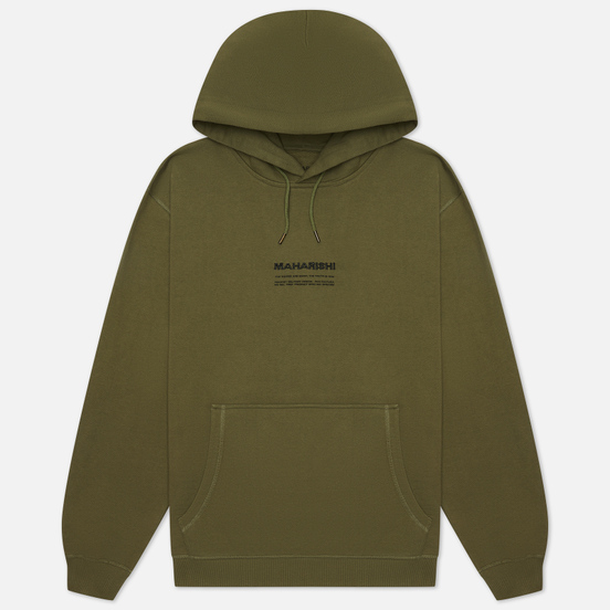 Мужская толстовка maharishi Organic Hooded Military Type Embroidery Olive