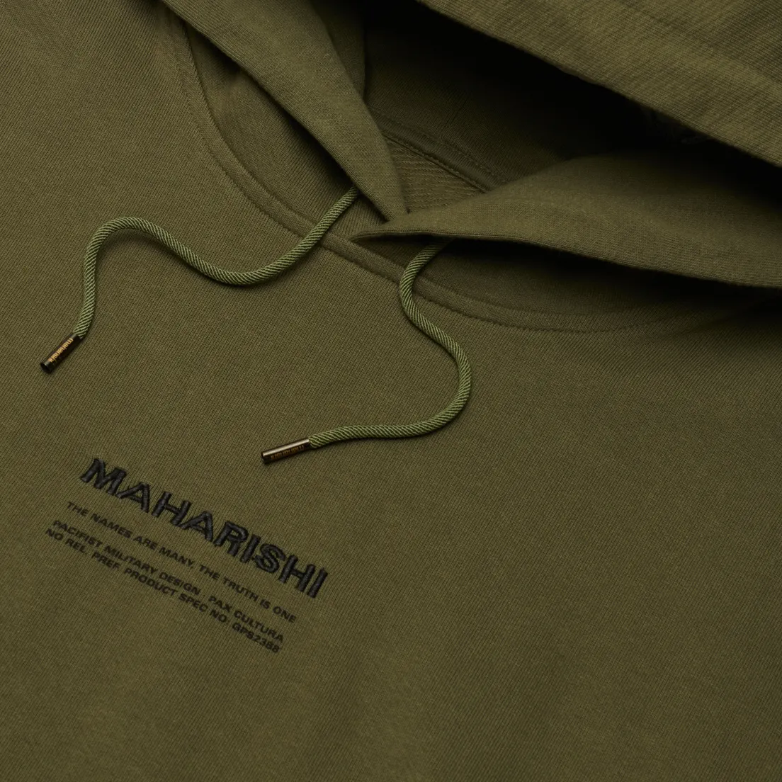 maharishi Мужская толстовка Organic Hooded Military Type Embroidery
