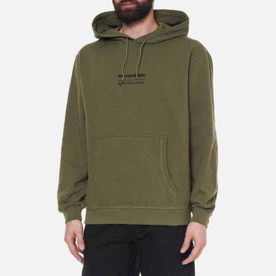 Мужская толстовка maharishi Organic Hooded Military Type Embroidery Olive