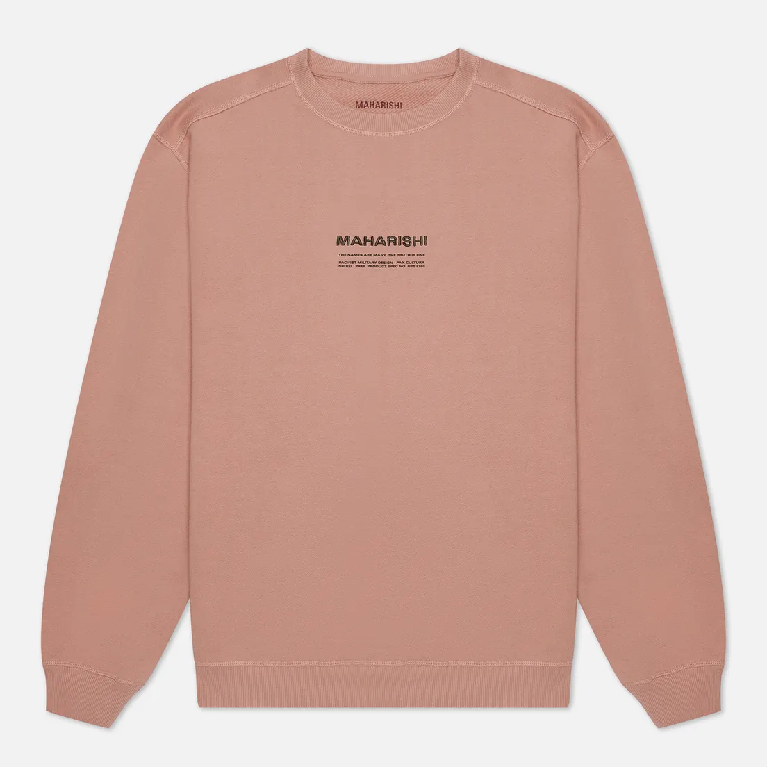 maharishi Мужская толстовка Organic Crew Military Type Embroidery