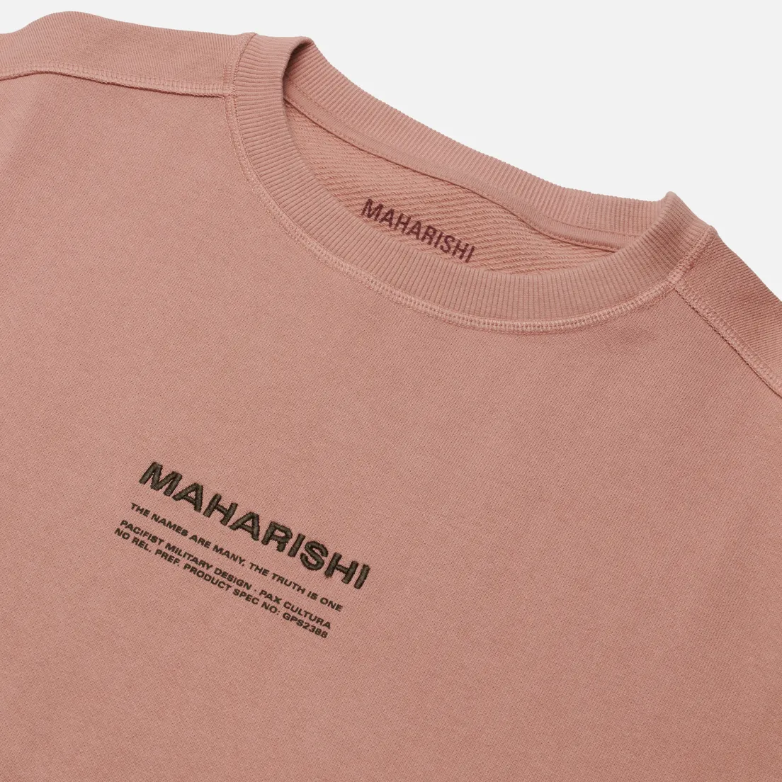 maharishi Мужская толстовка Organic Crew Military Type Embroidery