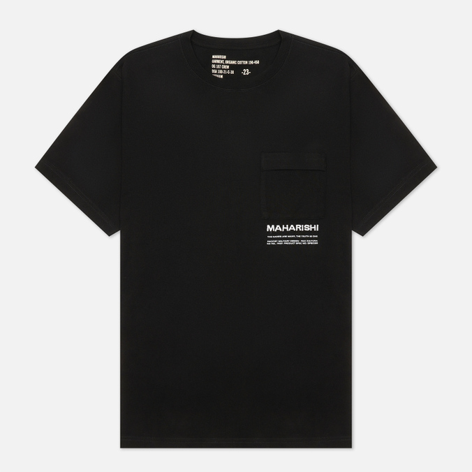 Мужская футболка Maharishi, цвет чёрный, размер S 7023-BLACK Miltype Pocket - фото 1