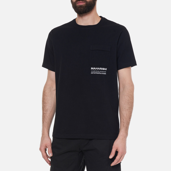 Мужская футболка Maharishi, цвет чёрный, размер S 7023-BLACK Miltype Pocket - фото 3