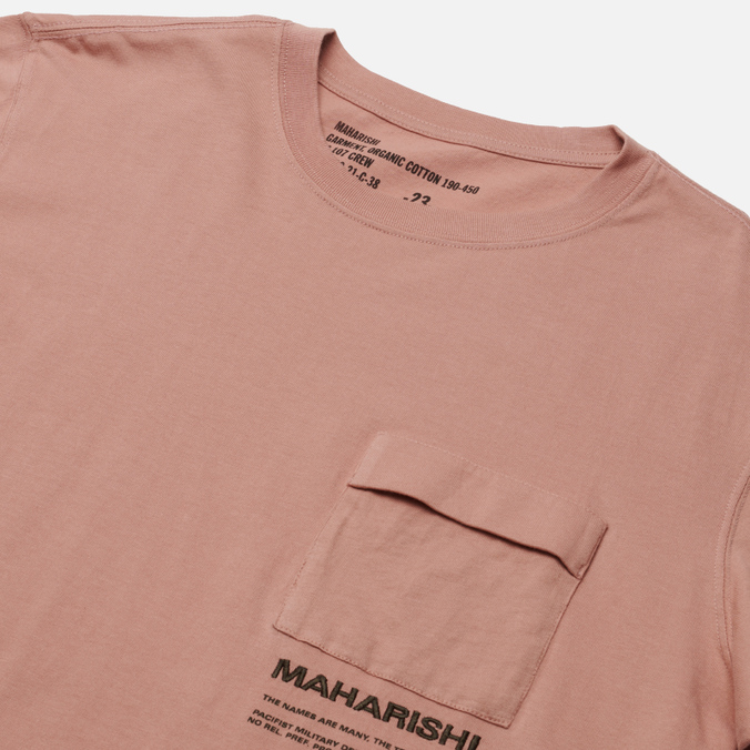 Мужская футболка Maharishi, цвет розовый, размер S 7023-PINKPANTHER Miltype Pocket - фото 2