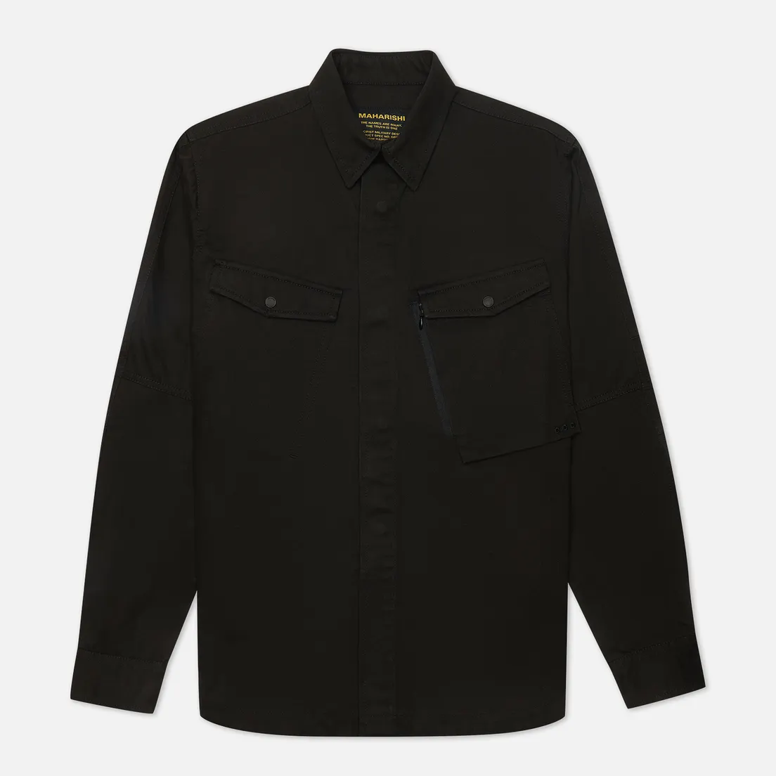 maharishi Мужская рубашка Miltype Custom Organic Cotton Twill