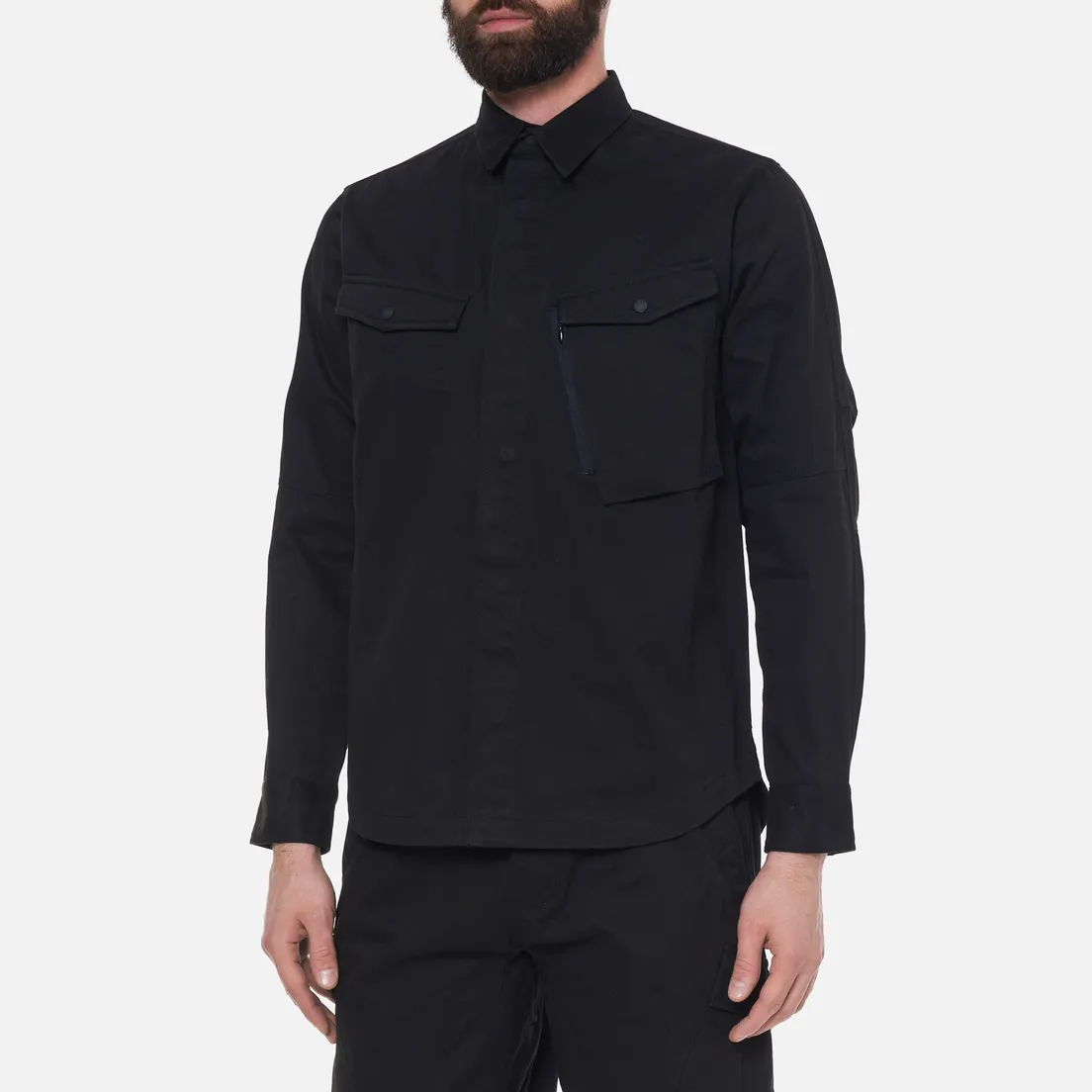 maharishi Мужская рубашка Miltype Custom Organic Cotton Twill