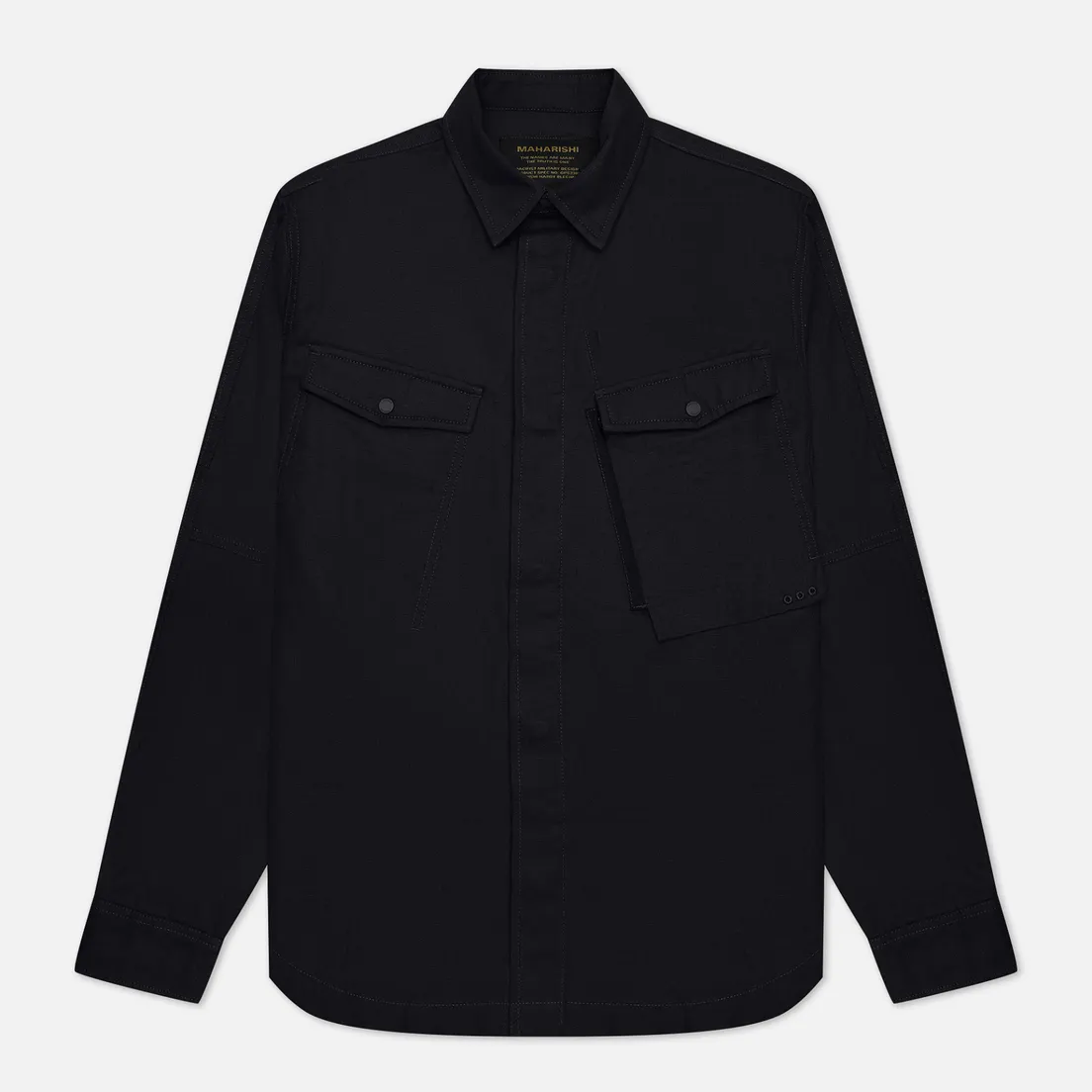 maharishi Мужская рубашка Miltype Custom Organic Cotton Twill