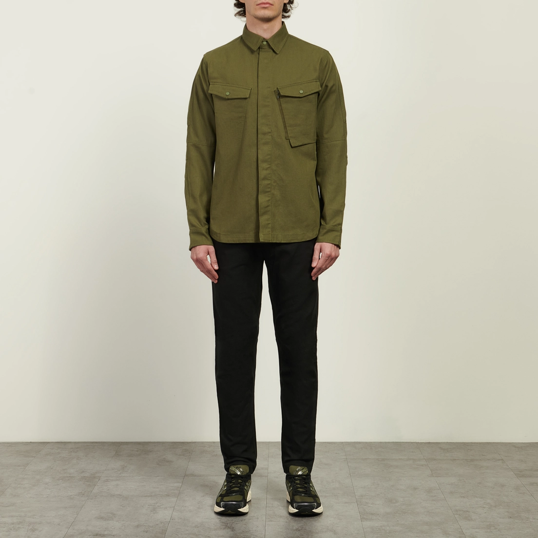 maharishi Мужская рубашка Miltype Custom Organic Cotton Twill