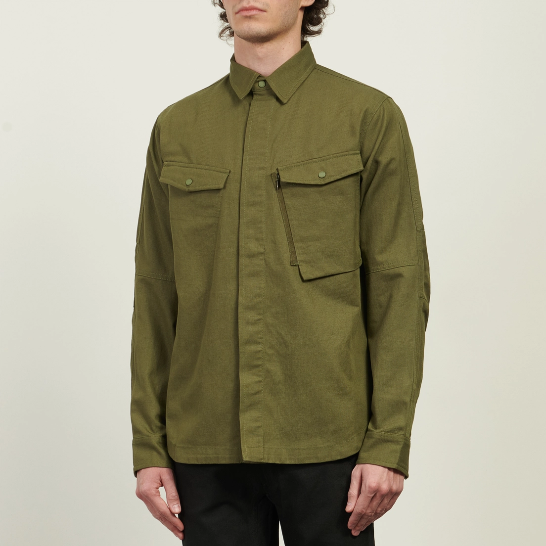 maharishi Мужская рубашка Miltype Custom Organic Cotton Twill