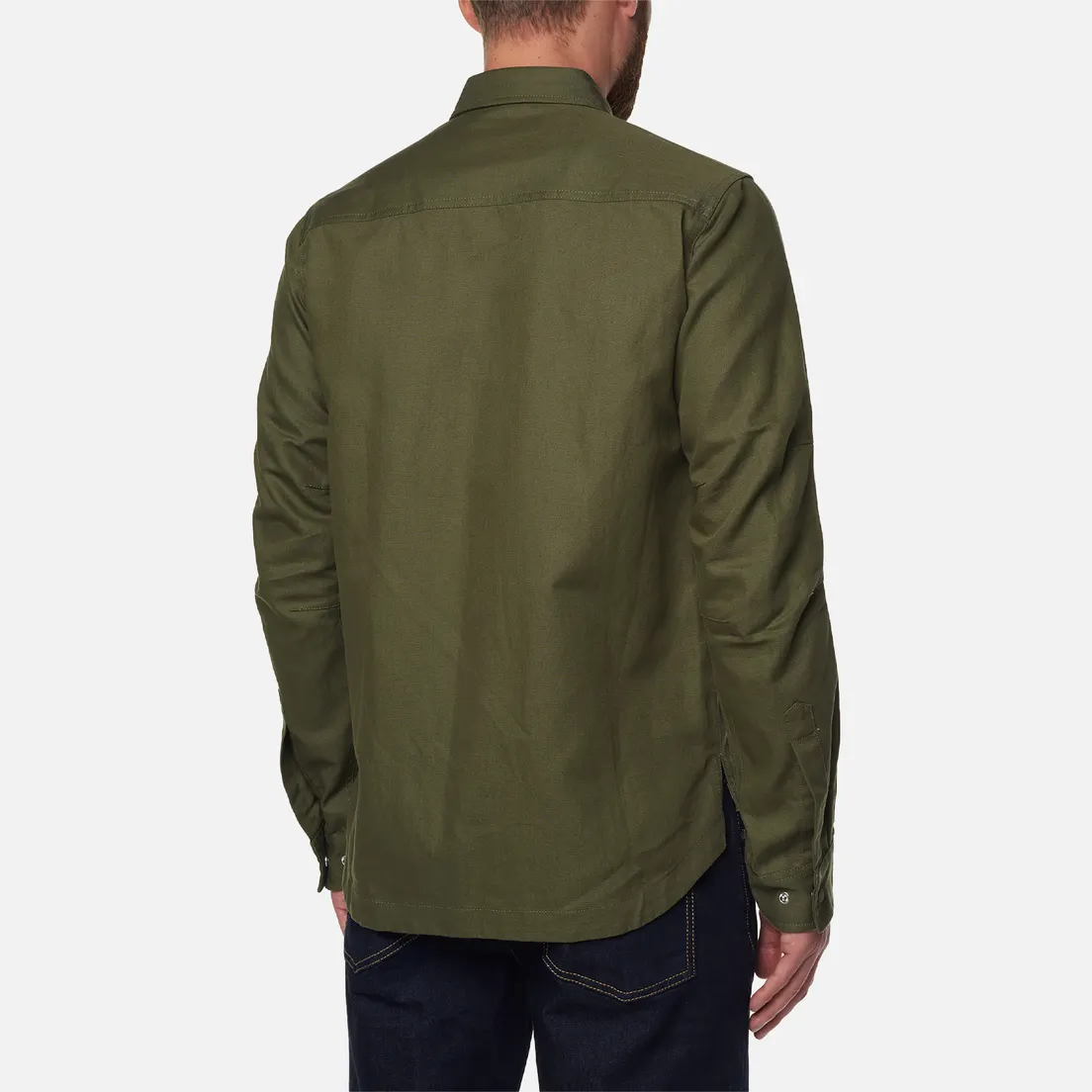maharishi Мужская рубашка Miltype Custom Organic Cotton Twill