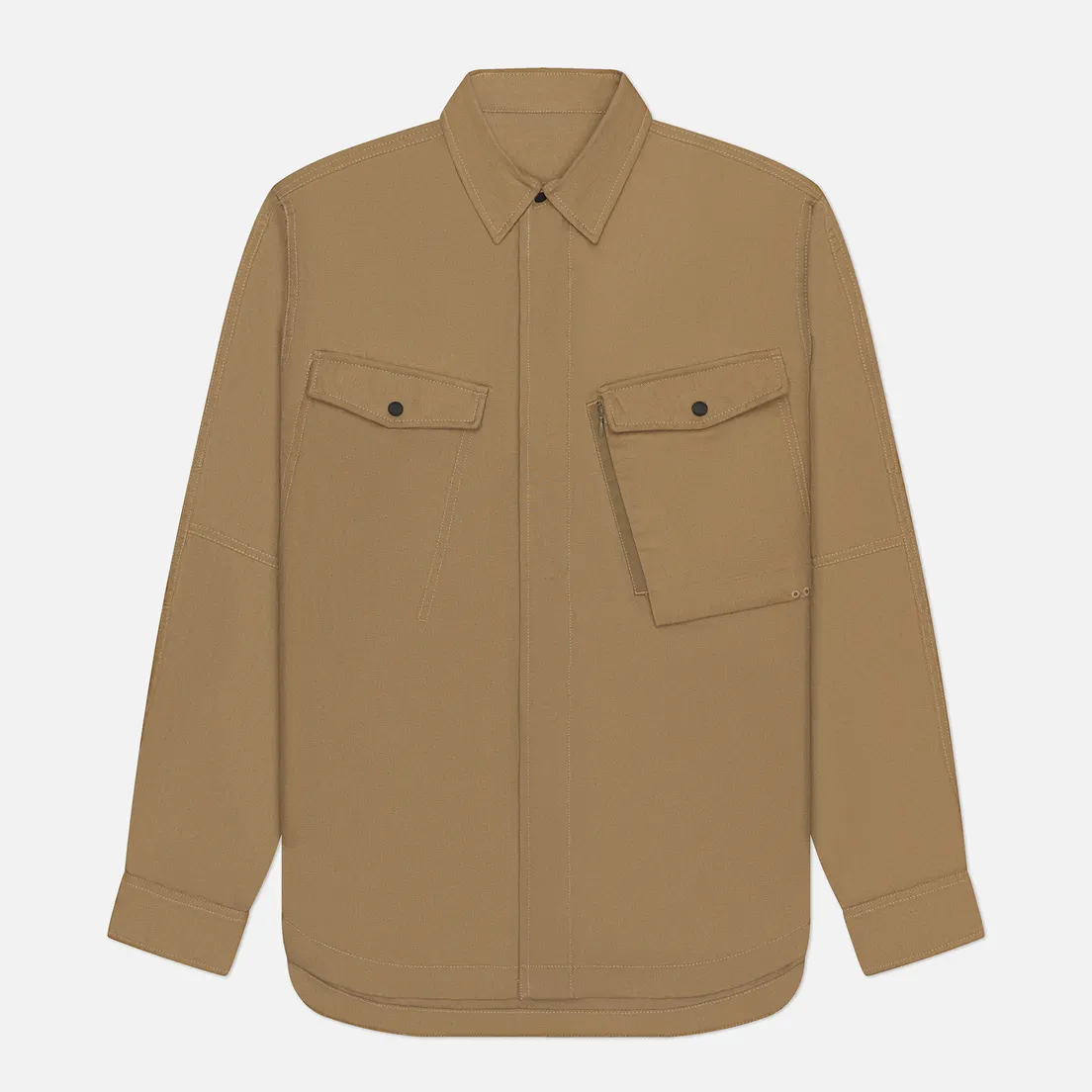 maharishi Мужская рубашка Miltype Custom Organic Cotton Twill