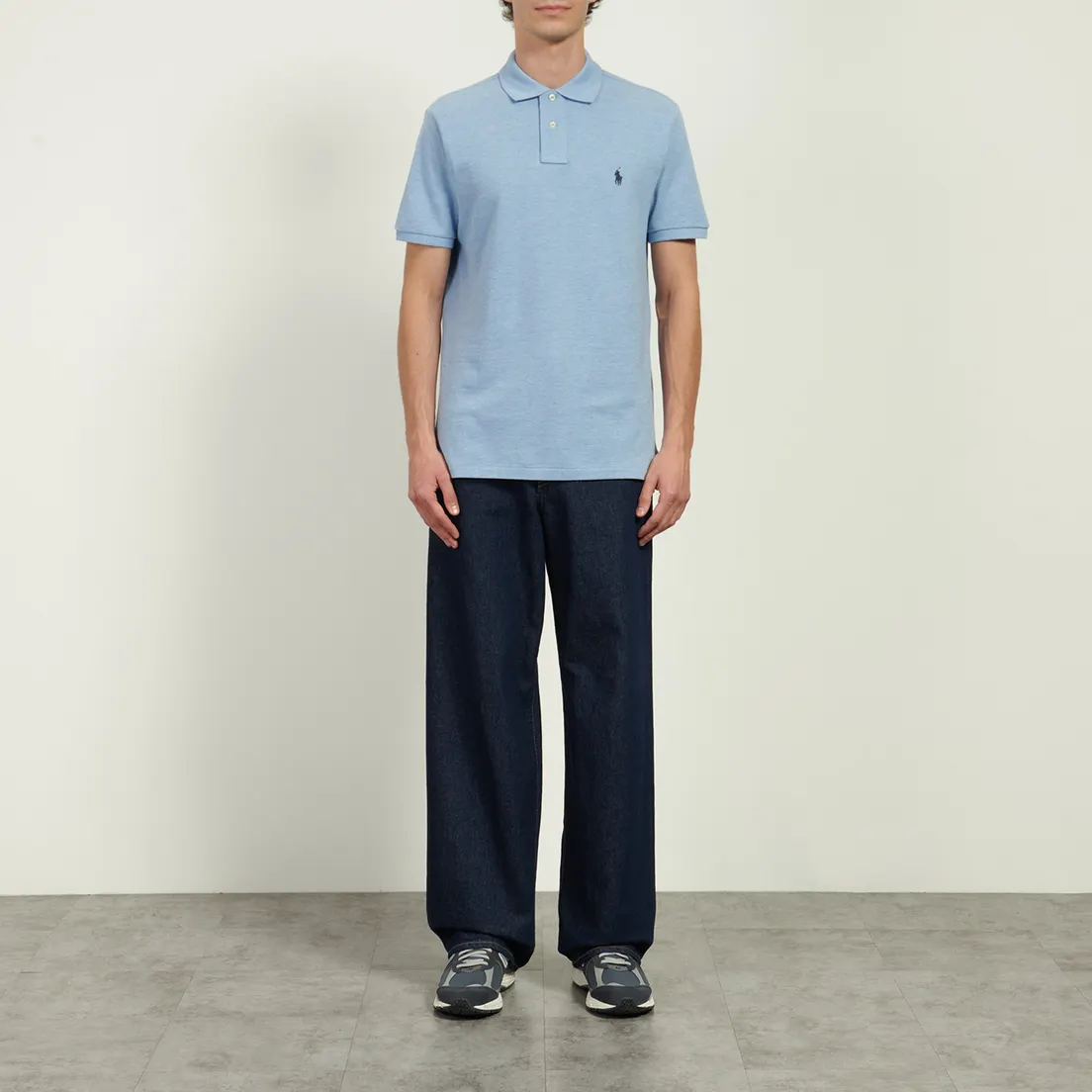 Polo Ralph Lauren Мужское поло Custom Slim Fit Cotton Mesh