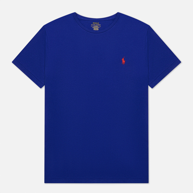 Мужская футболка Polo Ralph Lauren, цвет синий, размер XL 710-671438-144 Classic Crew Neck 26/1 Jersey - фото 1