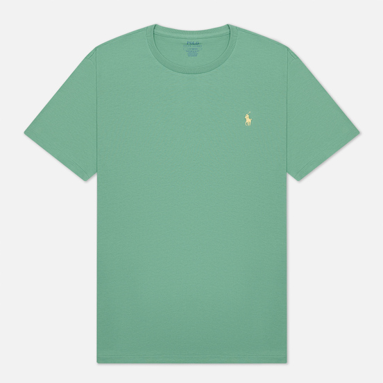 Мужская футболка Polo Ralph Lauren Classic Crew Neck 26/1 Jersey Haven Green/Yellow