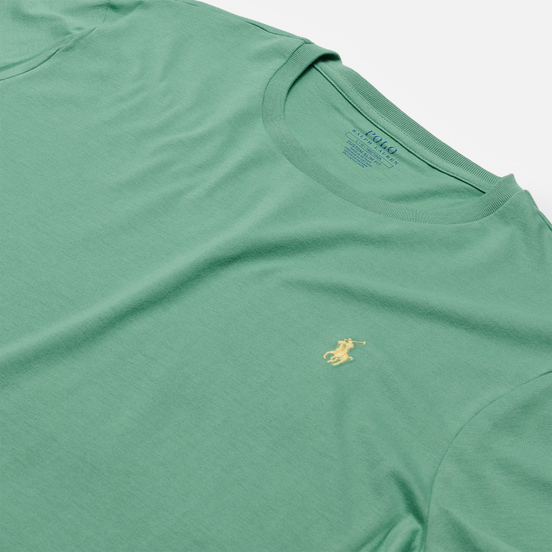 Мужская футболка Polo Ralph Lauren Classic Crew Neck 26/1 Jersey Haven Green/Yellow