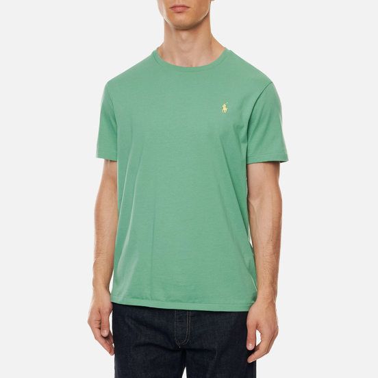 Мужская футболка Polo Ralph Lauren Classic Crew Neck 26/1 Jersey Haven Green/Yellow