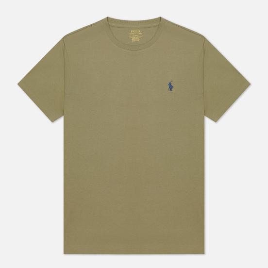 Мужская футболка Polo Ralph Lauren Classic Crew Neck 26/1 Jersey Sage Green/Navy