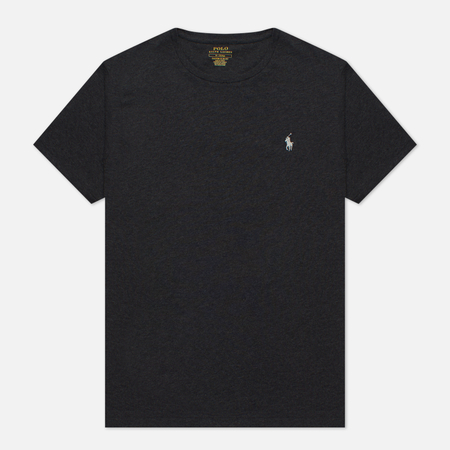 Мужская футболка Polo Ralph Lauren Classic Crew Neck 26/1 Jersey, цвет чёрный, размер L