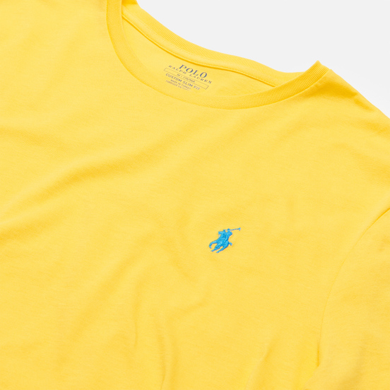 Мужская футболка Polo Ralph Lauren Classic Crew Neck 26/1 Jersey Yellowfin/Blue
