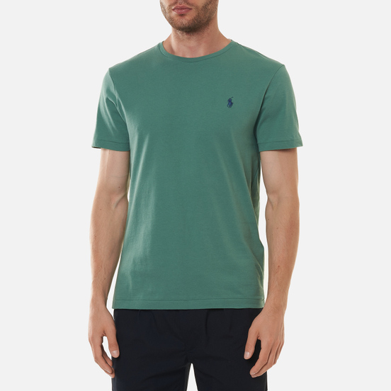 Мужская футболка Polo Ralph Lauren Classic Crew Neck 26/1 Jersey Seafoam/Navy