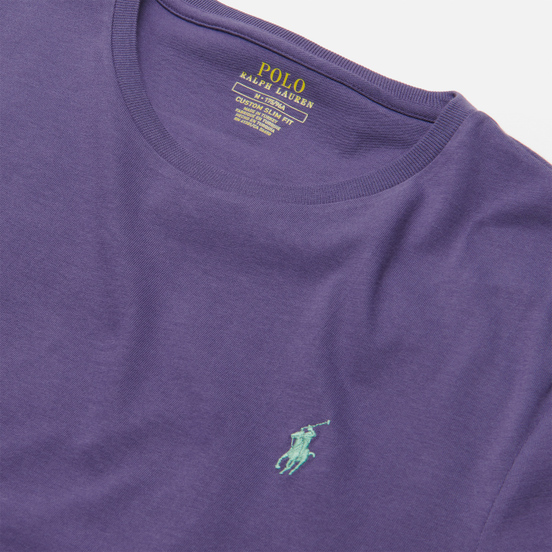 Мужская футболка Polo Ralph Lauren Classic Crew Neck 26/1 Jersey Juneberry/Turquoise