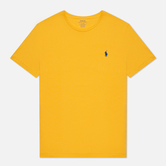 Мужская футболка Polo Ralph Lauren Classic Crew Neck 26/1 Jersey Gold Bugle/Navy