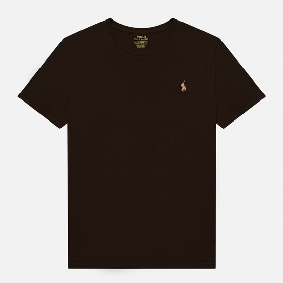 Мужская футболка Polo Ralph Lauren Classic Crew Neck 26/1 Jersey Circuit Brown/Beige