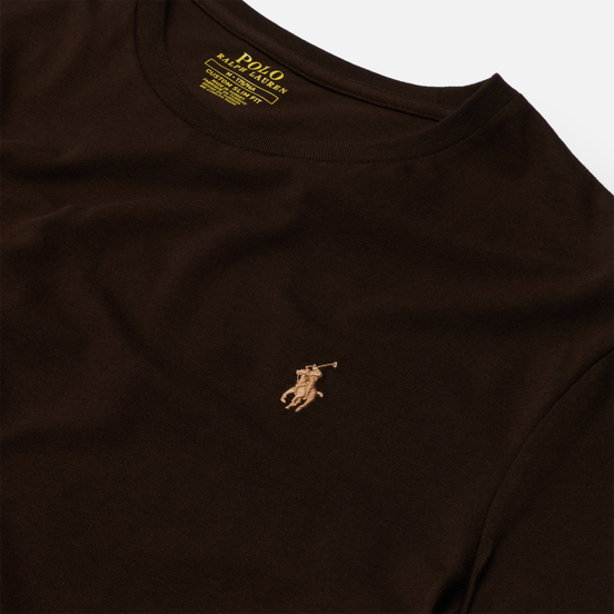 Мужская футболка Polo Ralph Lauren Classic Crew Neck 26/1 Jersey Circuit Brown/Beige