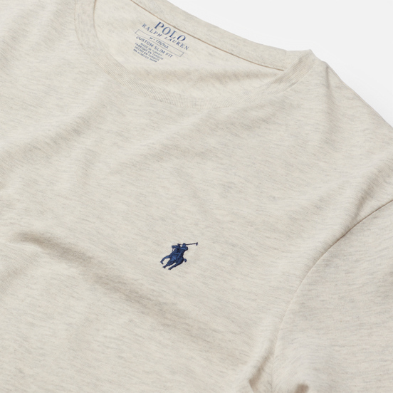 Мужская футболка Polo Ralph Lauren Classic Crew Neck 26/1 Jersey American Heather/Navy