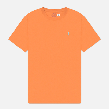 Мужская футболка Polo Ralph Lauren Classic Crew Neck 26/1 Jersey, цвет оранжевый, размер L