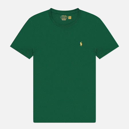 Мужская футболка Polo Ralph Lauren Classic Crew Neck 26/1 Jersey, цвет зелёный