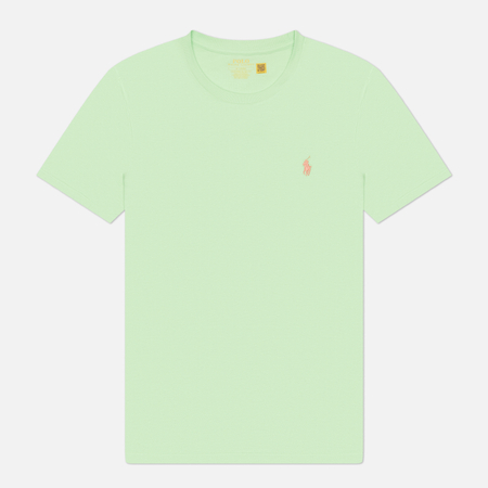 Мужская футболка Polo Ralph Lauren Classic Crew Neck 26/1 Jersey, цвет зелёный, размер L