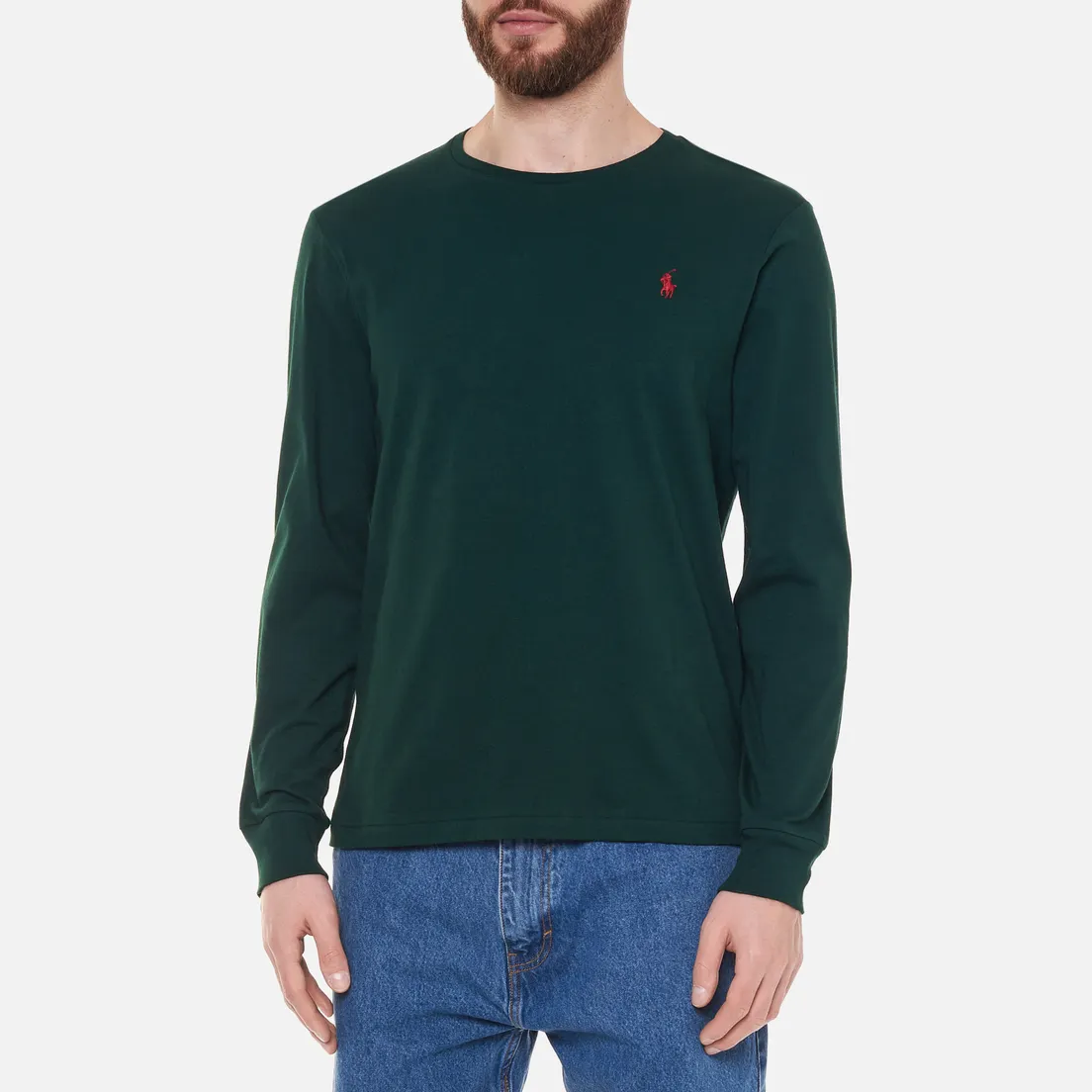 Polo Ralph Lauren Мужской лонгслив Custom Fit Embroidered Pony