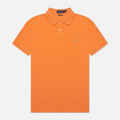 Мужское поло Polo Ralph Lauren Classic Logo Basic Mesh May Orange/C1556