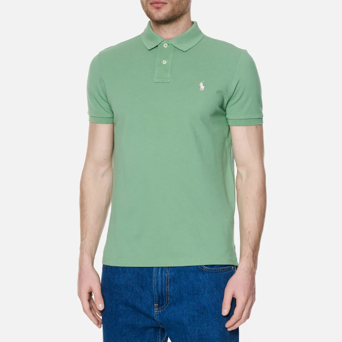 Polo Ralph Lauren Мужское поло Classic Logo Basic Mesh