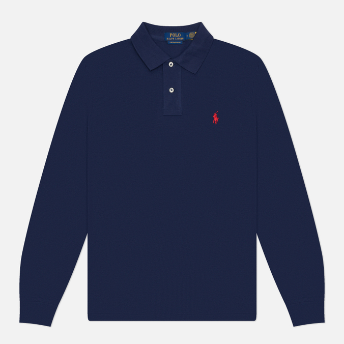 Мужской лонгслив Polo Ralph Lauren Custom Slim Fit Polo Basic Mesh