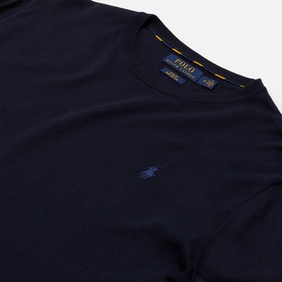 Мужской свитер Polo Ralph Lauren Embroidered Pony Crew Neck Hunter Navy