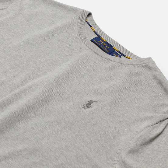 Мужской свитер Polo Ralph Lauren Embroidered Pony Crew Neck Andover Heather