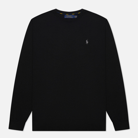 Мужской свитер Polo Ralph Lauren Embroidered Pony Crew Neck, цвет чёрный, размер XL