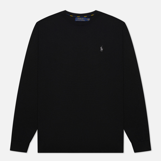 Мужской свитер Polo Ralph Lauren Embroidered Pony Crew Neck Black