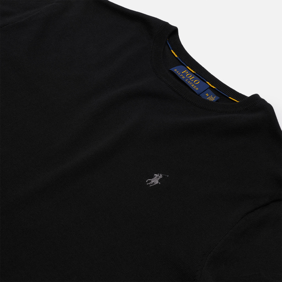 Мужской свитер Polo Ralph Lauren Embroidered Pony Crew Neck Black