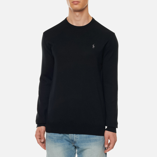 Мужской свитер Polo Ralph Lauren Embroidered Pony Crew Neck Black