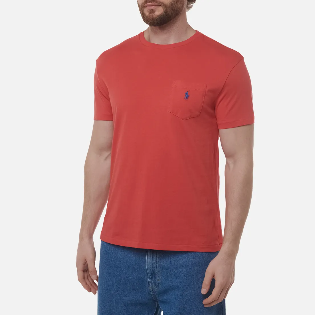 Polo Ralph Lauren Мужская футболка Embroidered Logo Pocket Classic Fit