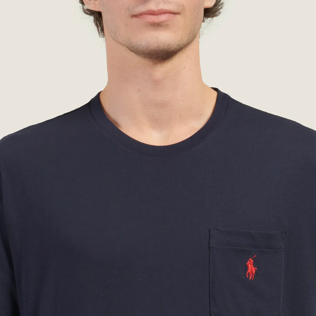 Polo Ralph Lauren Мужская футболка Embroidered Logo Pocket Classic Fit